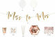 PartyDeco Ballonzubehör für Party mit Thema "Ehe" Set 60Stück B-SET14-145406