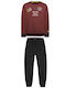 Kinder Sweatpants Set - Jogginganzug Burgundisch 2Stück Go Green