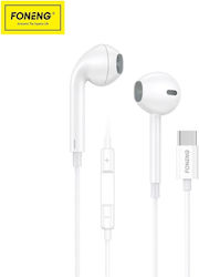 Foneng T15 Earbuds Freihändig Kopfhörer mit Stecker USB-C Weiß