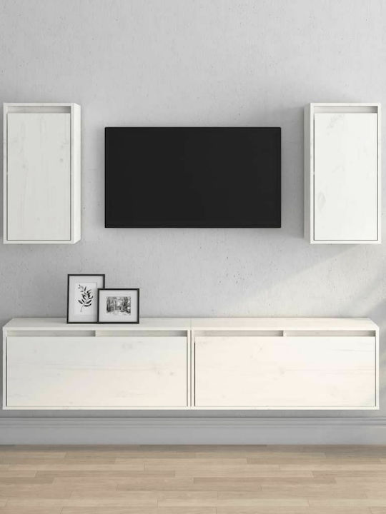 Wohnzimmer TV-Einheit Weiß L160xB30xH95cm