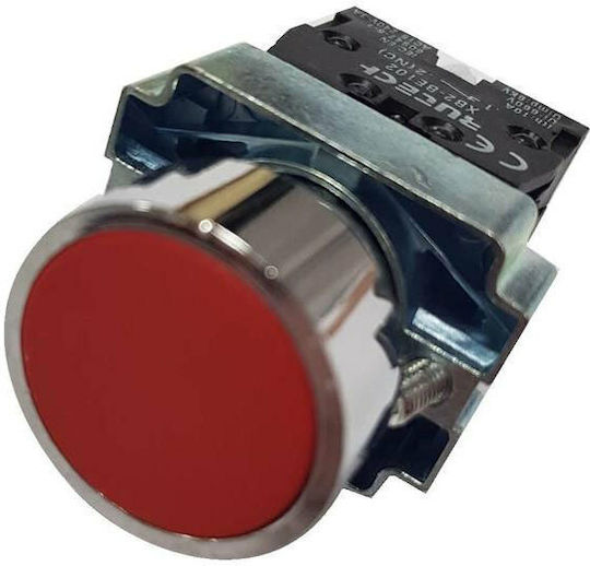 Xindali Διακόπτης Μπουτόν 230V Φ22 Κόκκινο