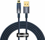 Baseus Explorer Geflochten USB-A zu Lightning Kabel Blau 2m (CATS000503)