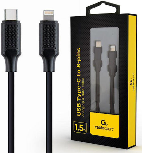 Cablexpert USB-C to Lightning Cable Μαύρο 1.5m (CC-USB2CM8PM-1.5M)