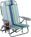 Keskor Small Chair Beach with High Back Green 63x48x79cm