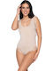 Sleeveless Bodysuit with Lace Regular Fit Beige
