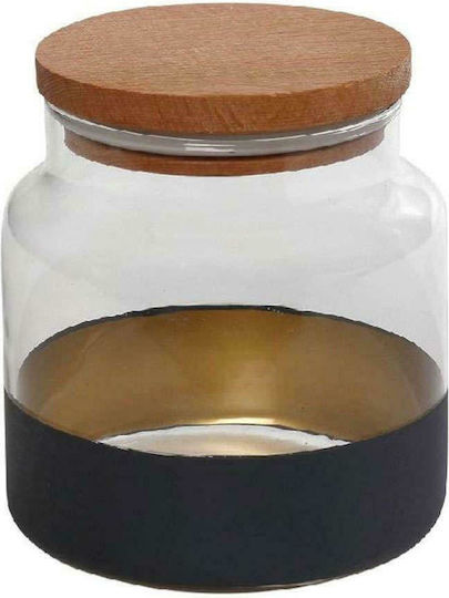 Espiel Alfa General Use Vase with Lid Glass Blue Gold 635ml