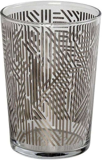 Espiel Labyrinth Set of Glasses Water made of Glass in Silver Color 510ml 6pcs