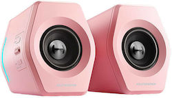 Edifier G2000 RGB 2.0 Wireless Speakers with RGB and Bluetooth 32W Pink