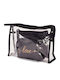 Set Toiletry Bag Black with Transparency 25cm