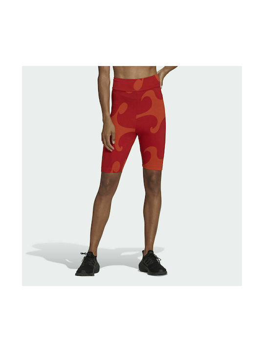 adidas Marimekko Rib Γυναικείο Κολάν Ποδηλασίας Πορτοκαλί