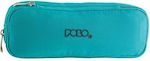 Polo Fabric Green Pencil Case 9-37-004-00 with 2 Compartments 9-37-004-0000