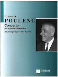 Salabert Poulenc Concerto Pour Piano Orchestraestre Παρτιτούρα για Πιάνο