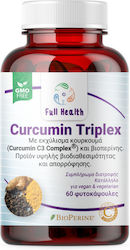 Full Health Curcumin Triplex 500mg Κουρκουμάς 60 φυτικές κάψουλες