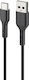 Foneng Cablu USB 2.0 X51 USB-C Masculin - USB-A Negru 2m