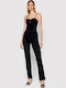 Women's Denim One-piece Suit Black