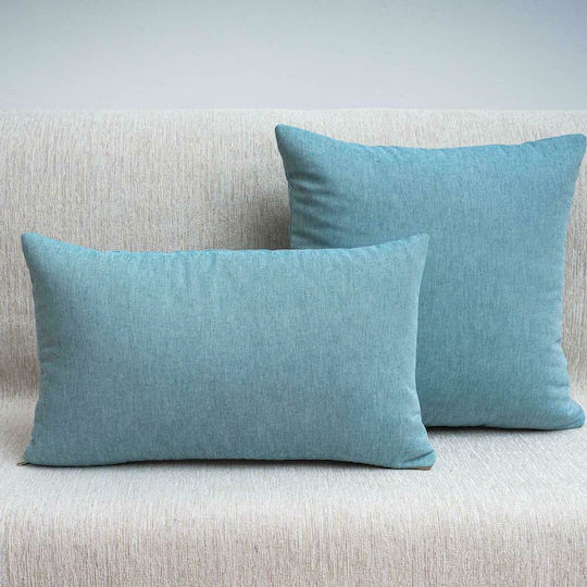Tina 08 Petrol Blue Decorative Pillow Case 50x50cm