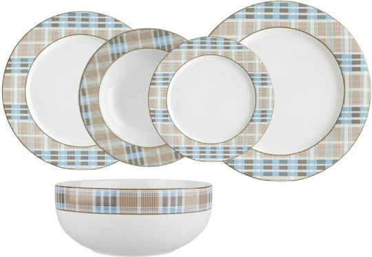 Ionia Picnic Multicolour Porcelain Dinnerware Set 20pcs