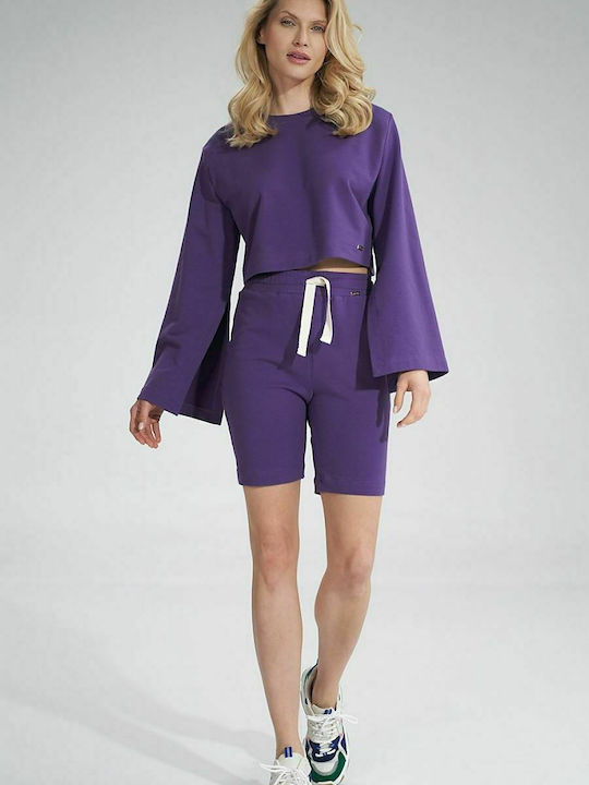 Figl Damen Bermuda Violett