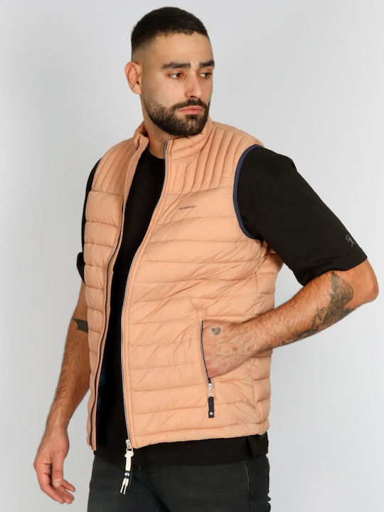 Rebase Sleeveless Jacket Puffer Beige