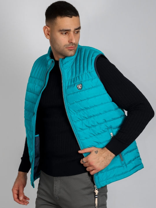 Rebase Sleeveless Jacket Puffer Turquoise