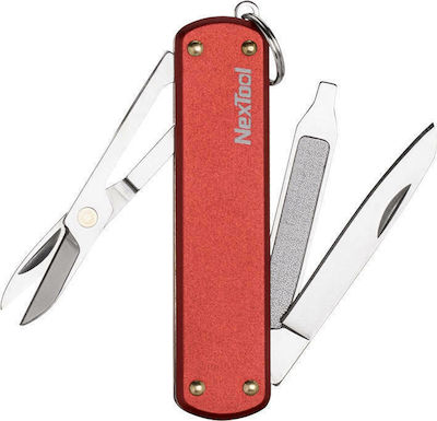 Nextool Mini Pocket Knife Red with Blade made of Stainless Steel