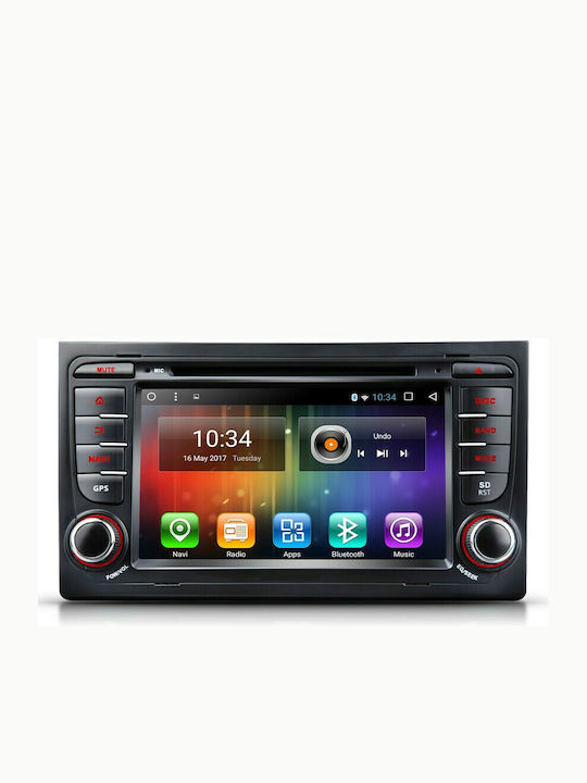 Car Audio System for Audi A4 / RS4 2002-2008 (Bluetooth/USB/WiFi/GPS/Apple-Carplay/Android-Auto/CD) with Touch Screen 7"