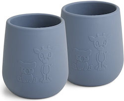 Nuuroo Baby Cups Abel made of Silicone Blue 2pcs