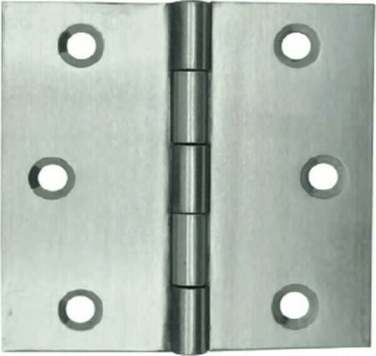 Martin Metallic Door Hinge Ασημί 6.35x6.35cm 2pcs