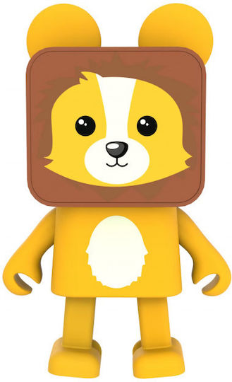 Mob Dancing Animals Lion DA-22-03 Ηχείο Bluetooth 3W με Διάρκεια Μπαταρίας έως 4 ώρες Κίτρινο