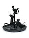 Kikkerland Black Metal Jewellery Stand 14x14x14cm