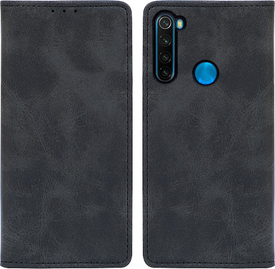 Sonique Vintage Wallet Δερματίνης Μαύρο (Redmi Note 8T)