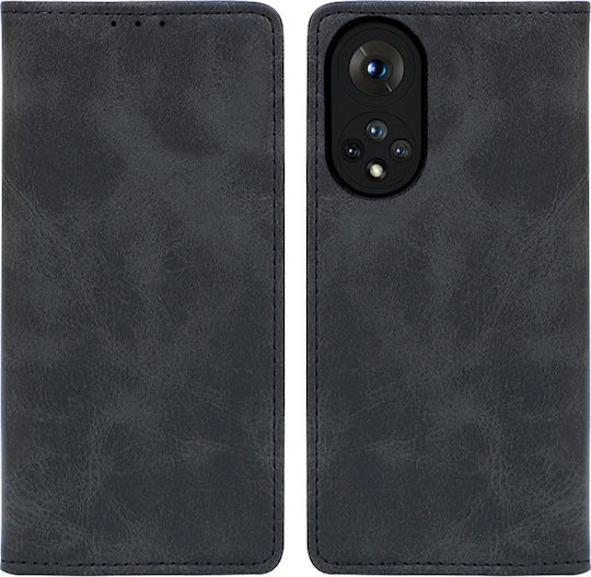 Sonique Vintage Wallet Piele artificială Negru (Huawei Nova 9 / Honor 50 5G - Huawei Nova 9 / Honor 50 5G / Honor 50)