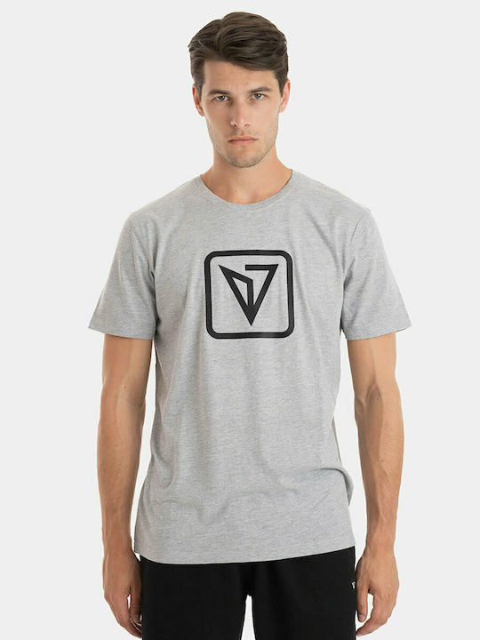 Magnetic North Ανδρικό T-shirt Γκρι με Στάμπα