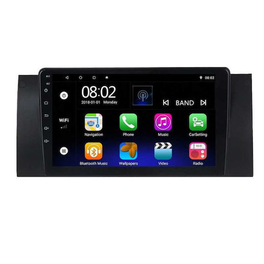Ηχοσύστημα Αυτοκινήτου για BMW E39 / Σειρά 5 Ε39 (Bluetooth/USB/AUX/WiFi/GPS/Apple-Carplay/Android-Auto) με Οθόνη Αφής 9"
