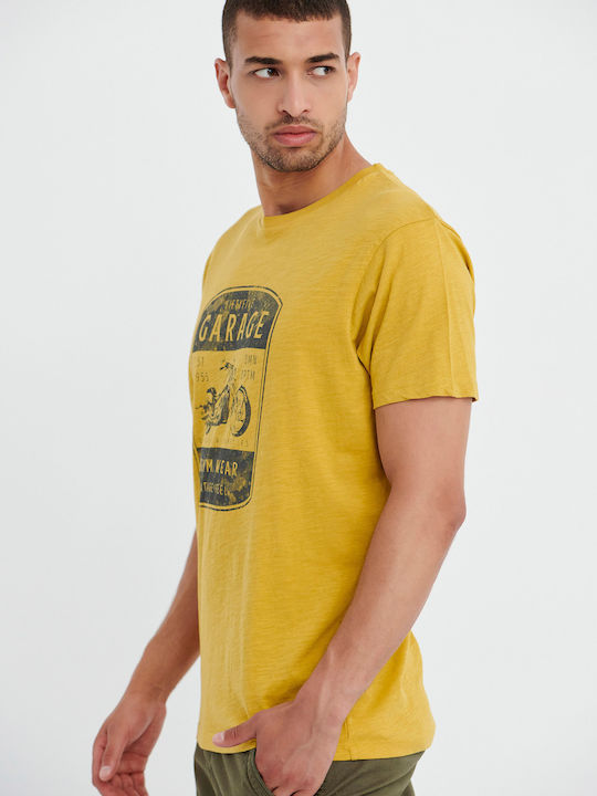 Garage Fifty5 Herren T-Shirt Kurzarm Gelb
