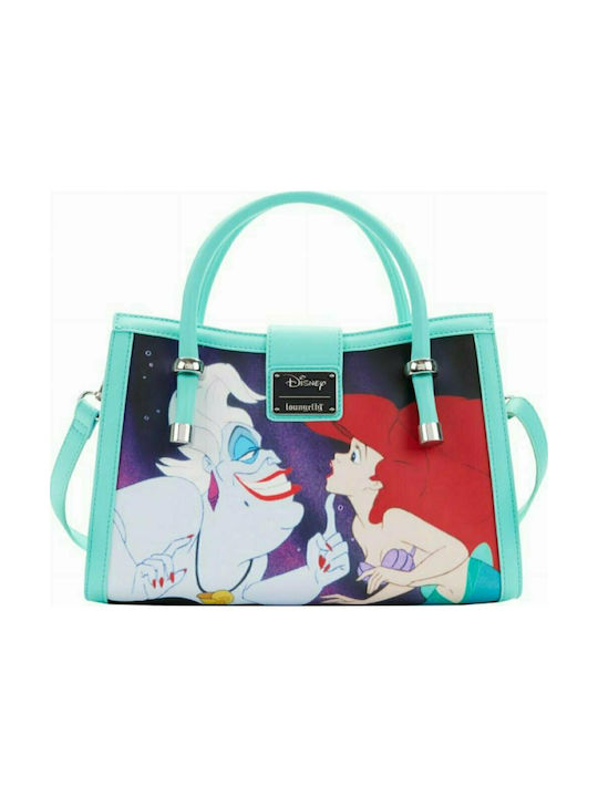 Loungefly Little Mermaid Kids Bag Shoulder Bag Turquoise 23.75cmx8.75cmx28.75cmcm