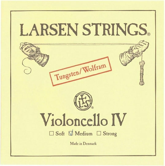 Larsen Single Steel String for Cello 4/4 Original Cello 4/4 C Medium