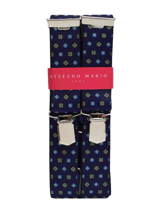 Men's Stefano Mario Braces Blue 2147