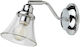 Rabalux Antoine Modern Lumină de Baie cu Soclu E14 Argintiu 21cm