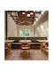 Atman Metall Tischlampe LED mit Beige Schirm und Basis