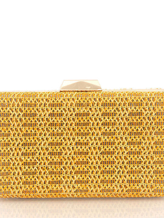 Yellow gold clutch bag Clearance