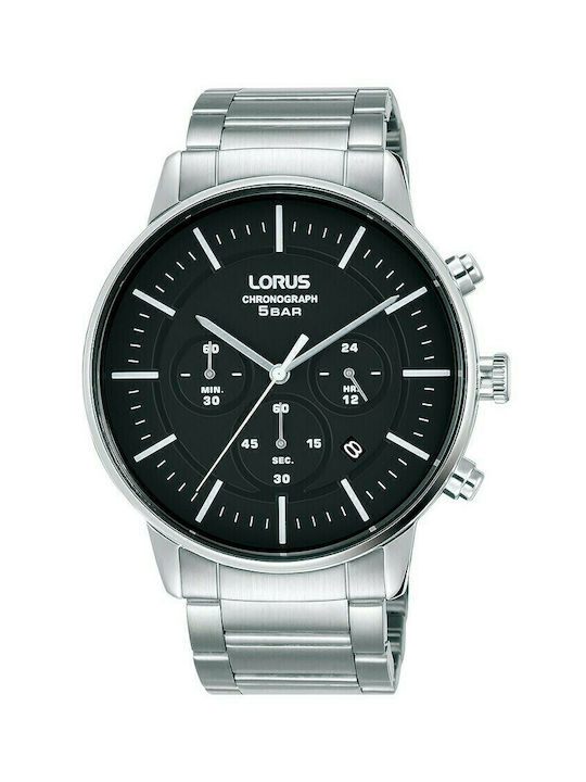 Lorus Dress Ρολόι Χρονογράφος Μπαταρίας με Μεταλλικό Μπρασελέ σε Ασημί χρώμα