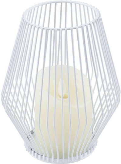 GloboStar Διακοσμητικό Φωτιστικό Cadle LED Θερμό Λευκό 2700K Κερί 16x16x18εκ.