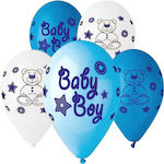 Μπαλόνι Baby Boy Μπλε 30εκ (Διάφορα Σχέδια/Χρώματα)