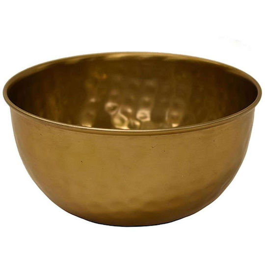 Atmosphera Decorative Bowl Metal Gold 15x15x7cm