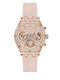 GC Watches Night Life Damen Uhr Chronograph mit Rosa Kautschukarmband