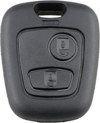 Car Key Shell with 2 Buttons for Citroen / Peugeot