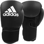 Adidas Hybrid 25 ADIH25 Γάντια Πυγμαχίας από Συνθετικό Δέρμα για Αγώνα Μαύρα