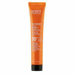 Korff Secret Uniforming Fluid Sunscreen Cream Face SPF50 with Color 02 Dark 50ml