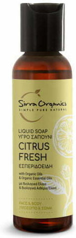 Sirra Organics Citrus Fresh Gel De Duș Cu Ulei De Măsline Și Miros De Citrice 60ml